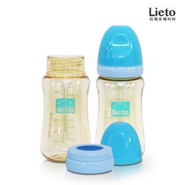 [Lieto_Baby] Soft PPSU Baby Bottle 300 ml (no nipple)_BPA-Free, Safe PPSU, hot water disinfection possible_ Made in KOREA